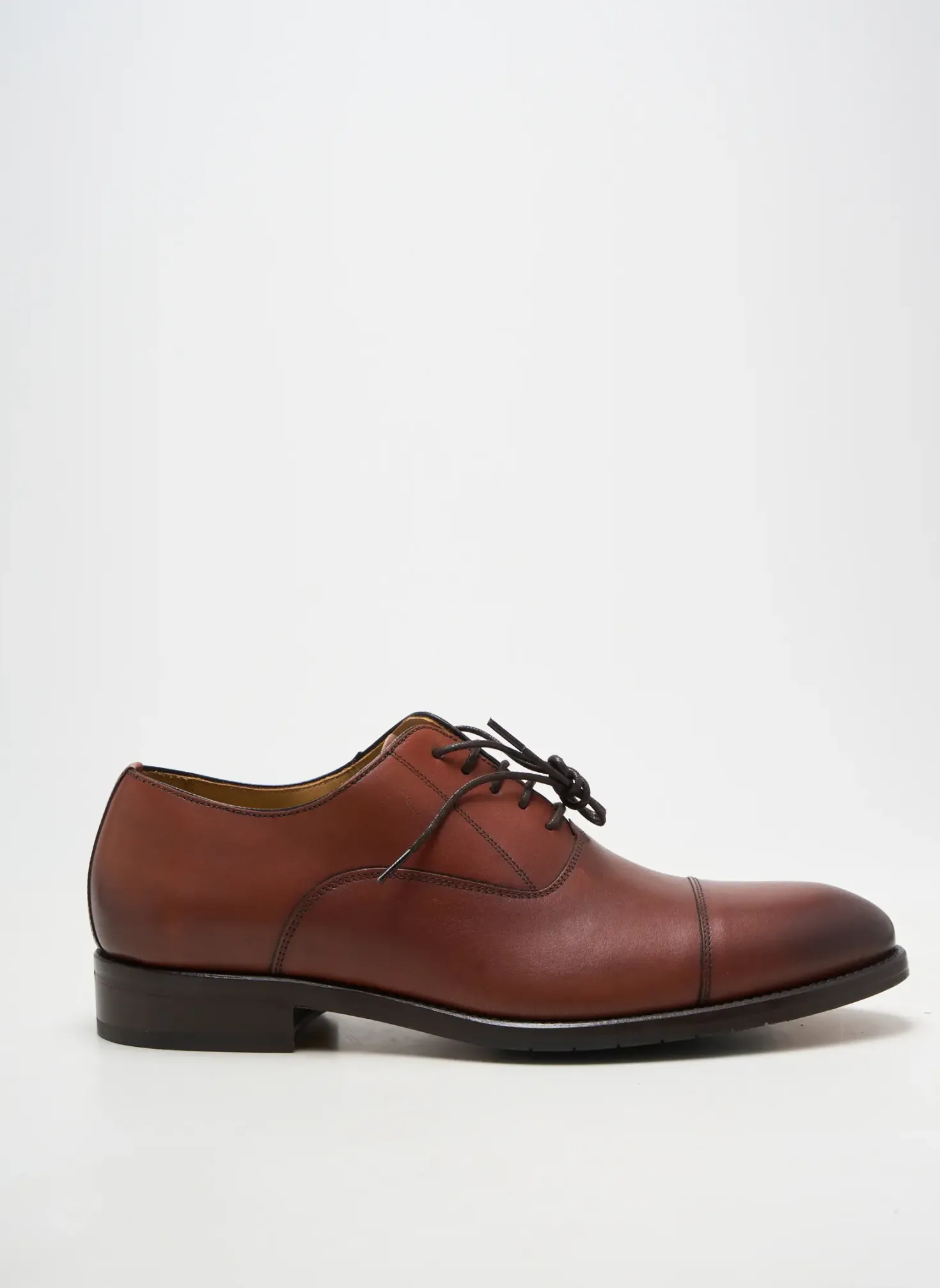 Derbies Yves Saint Clair Marron Fonce Talon Bas