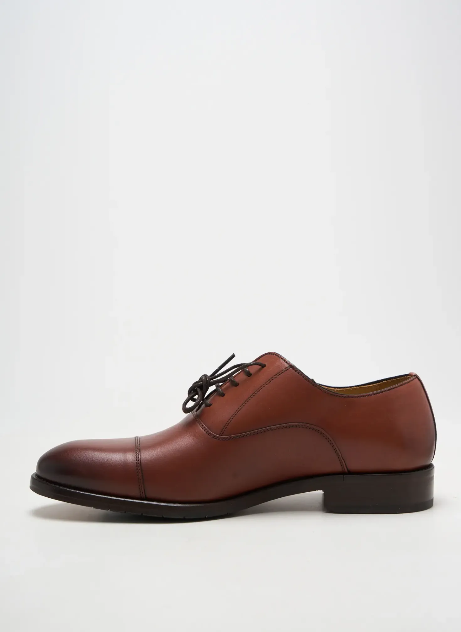 Derbies Yves Saint Clair Marron Fonce Talon Bas