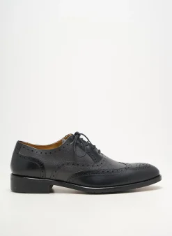 Derbies Yves Saint Clair Noir Talon Bas