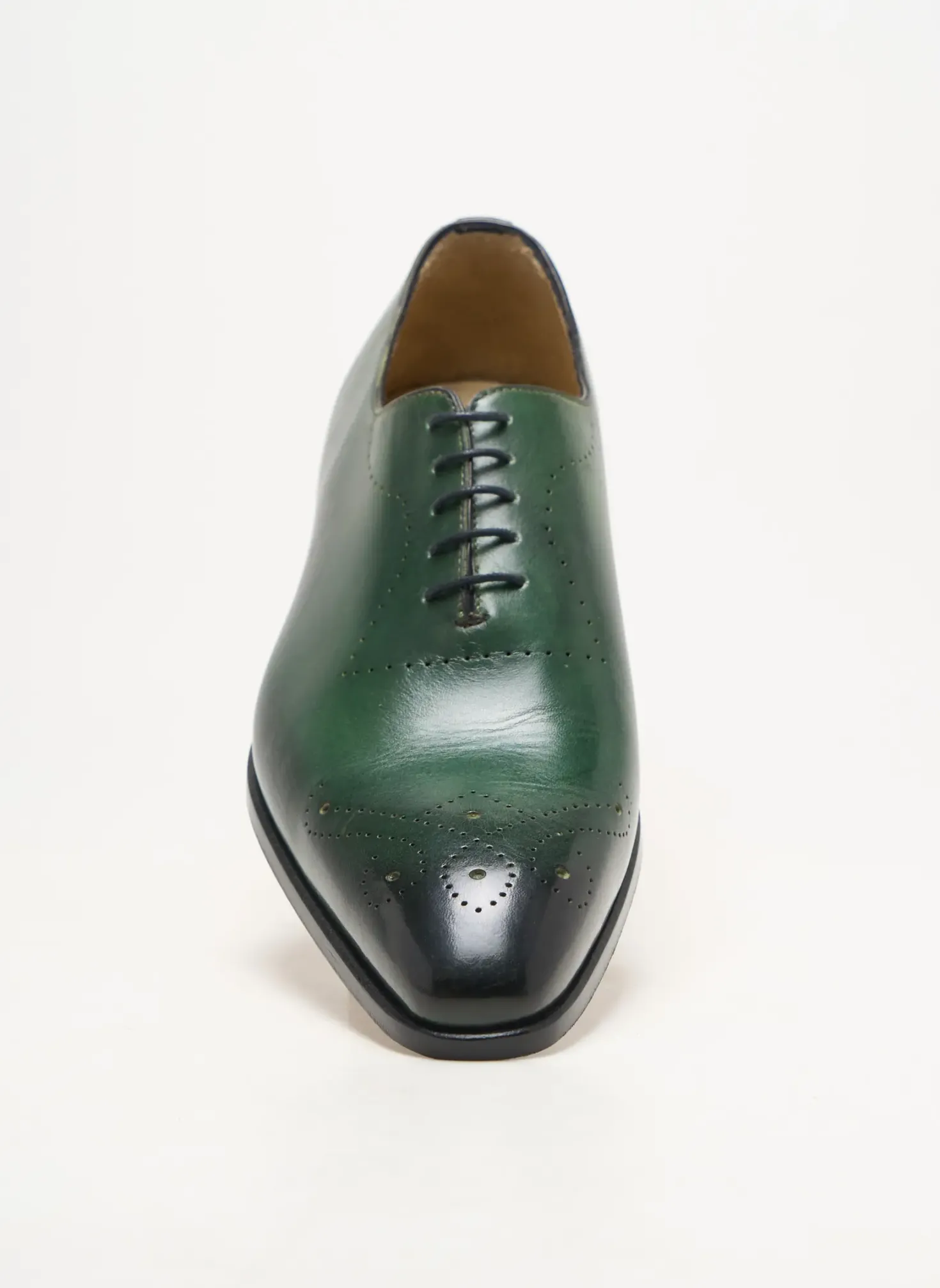 Derbies Yves Saint Clair Vert Talon Bas
