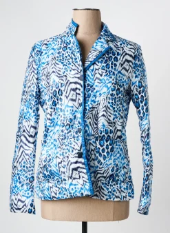 Doudoune Areline Bleu Sans Capuche