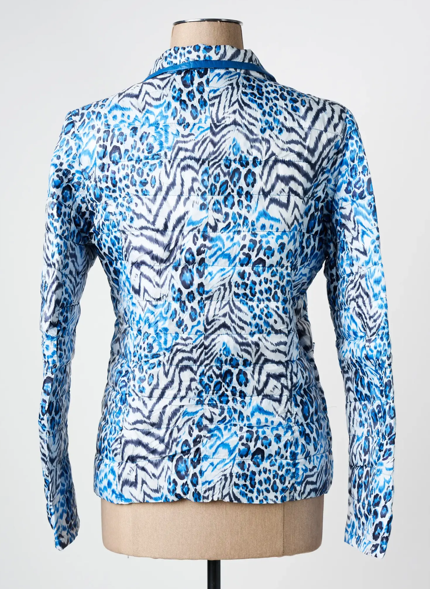 Doudoune Areline Bleu Sans Capuche