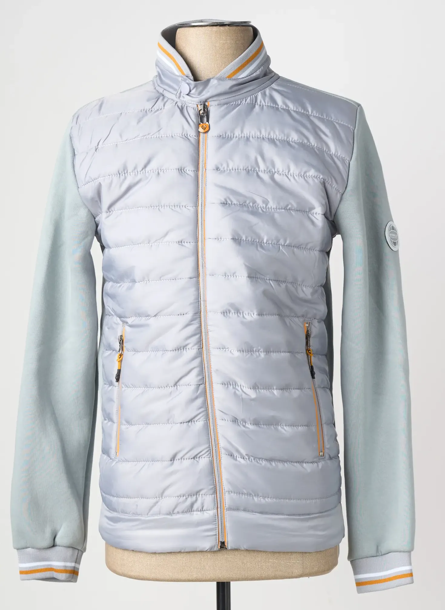Doudoune Armita Gris Sans Capuche