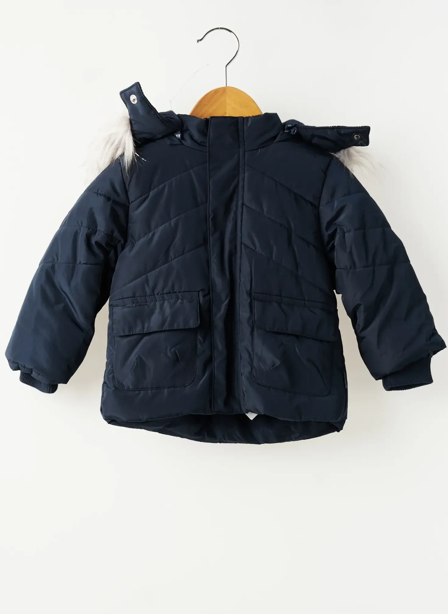 Doudoune Boboli Bleu A Capuche