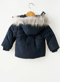 Doudoune Boboli Bleu A Capuche