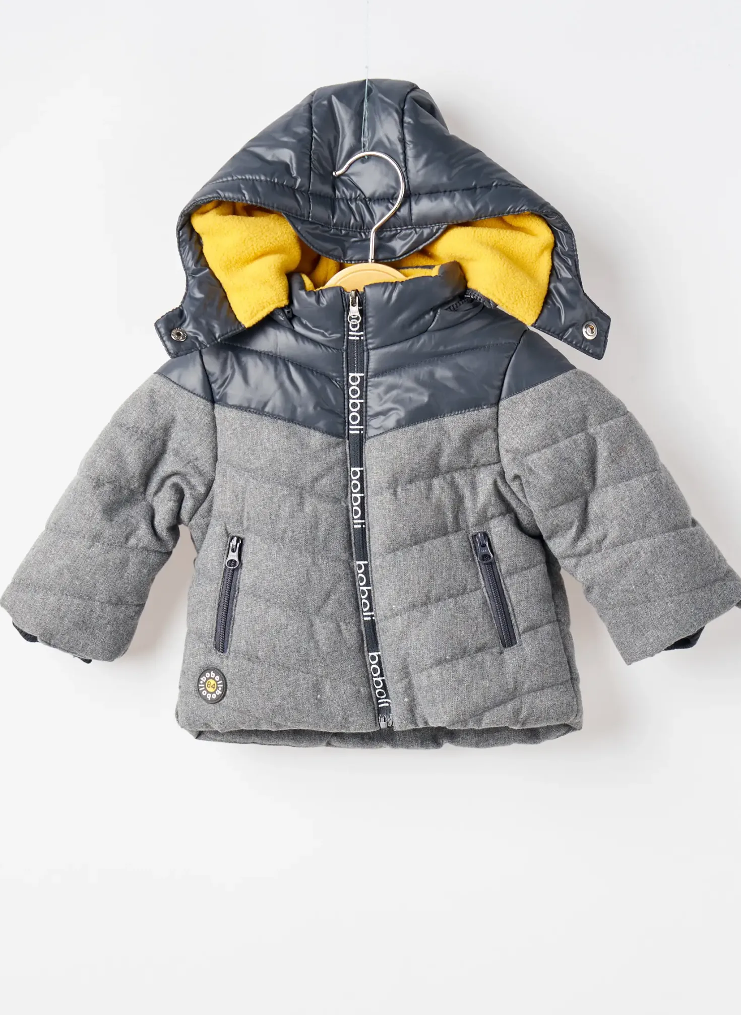 Doudoune Boboli Gris A Capuche