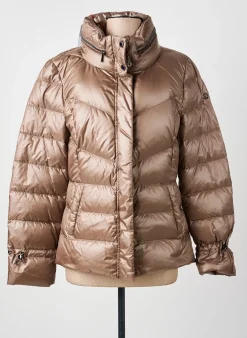Doudoune Concept K Marron A Capuche