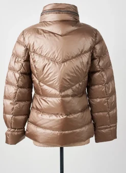 Doudoune Concept K Marron A Capuche