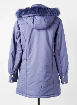 Doudoune Damart Violet A Capuche
