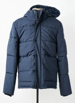 Doudoune Daytona Bleu A Capuche