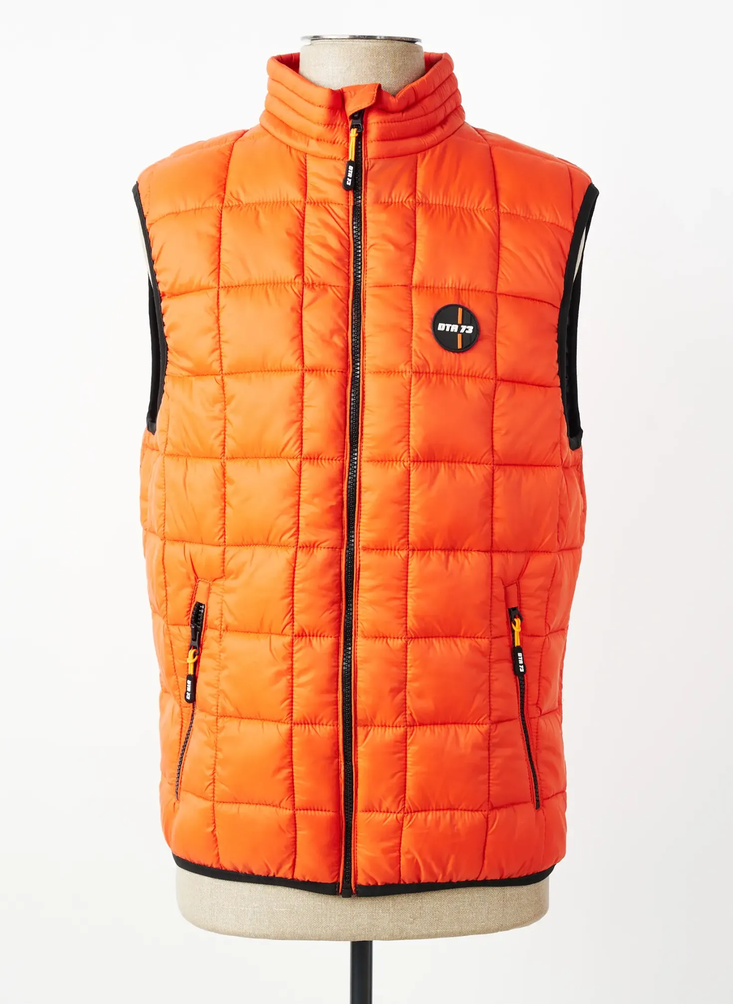 Doudoune Daytona Orange Sans Capuche