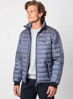 Doudoune Deeluxe Bleu Sans Capuche