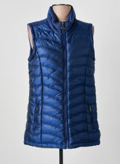 Doudoune Dolcezza Bleu Sans Capuche
