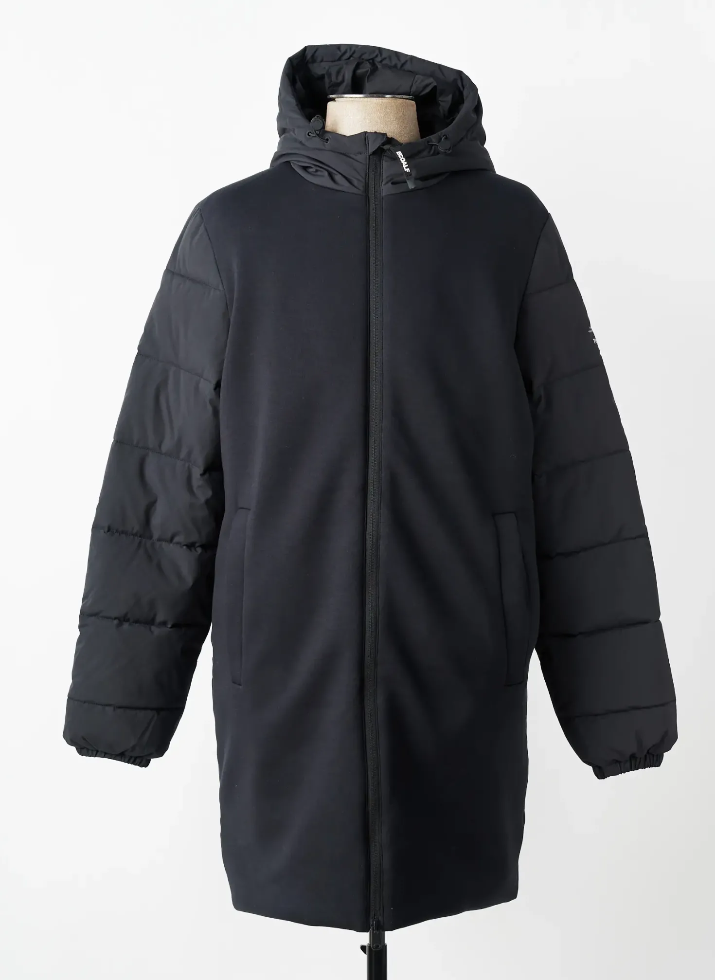 Doudoune Ecoalf Noir A Capuche