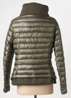Doudoune Ff. Design Vert Sans Capuche