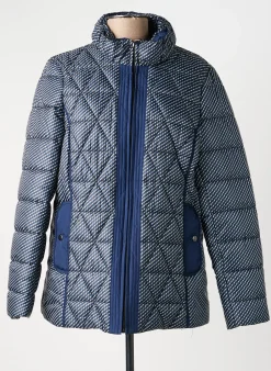 Doudoune France Rivoire Bleu A Capuche