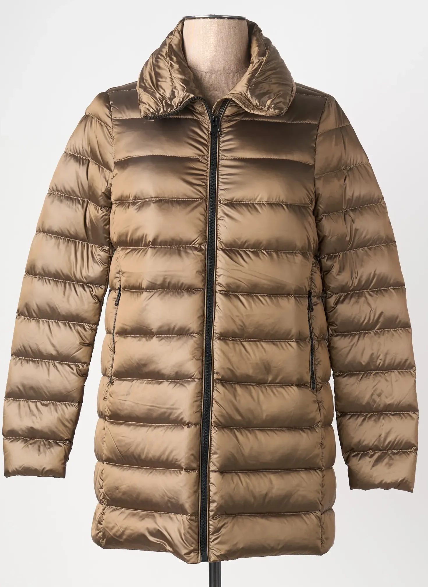 Doudoune Freda Marron Sans Capuche