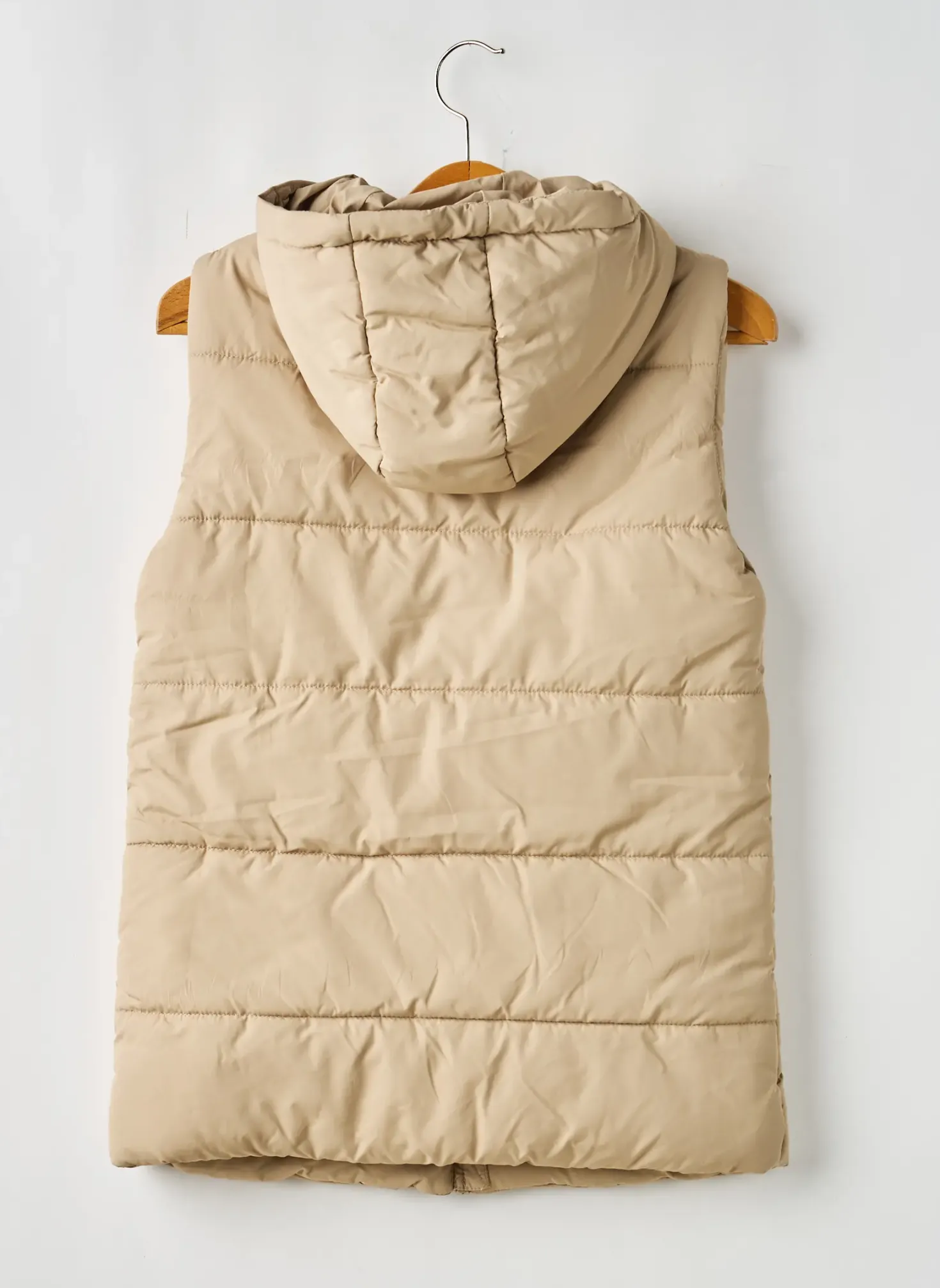 Doudoune Garcia Beige A Capuche