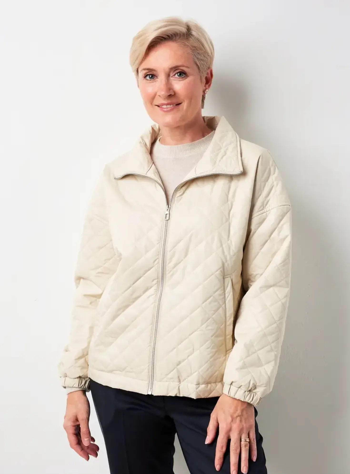 Doudoune Gerry Weber Beige Sans Capuche