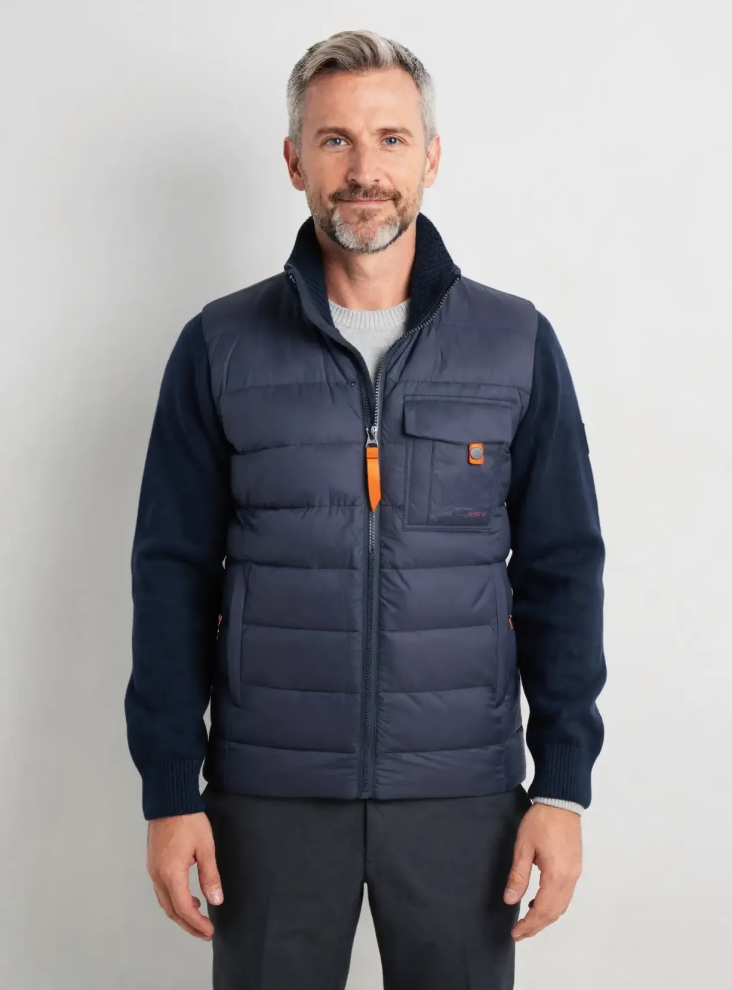 Doudoune Gertrude + Gaston Bleu Sans Capuche