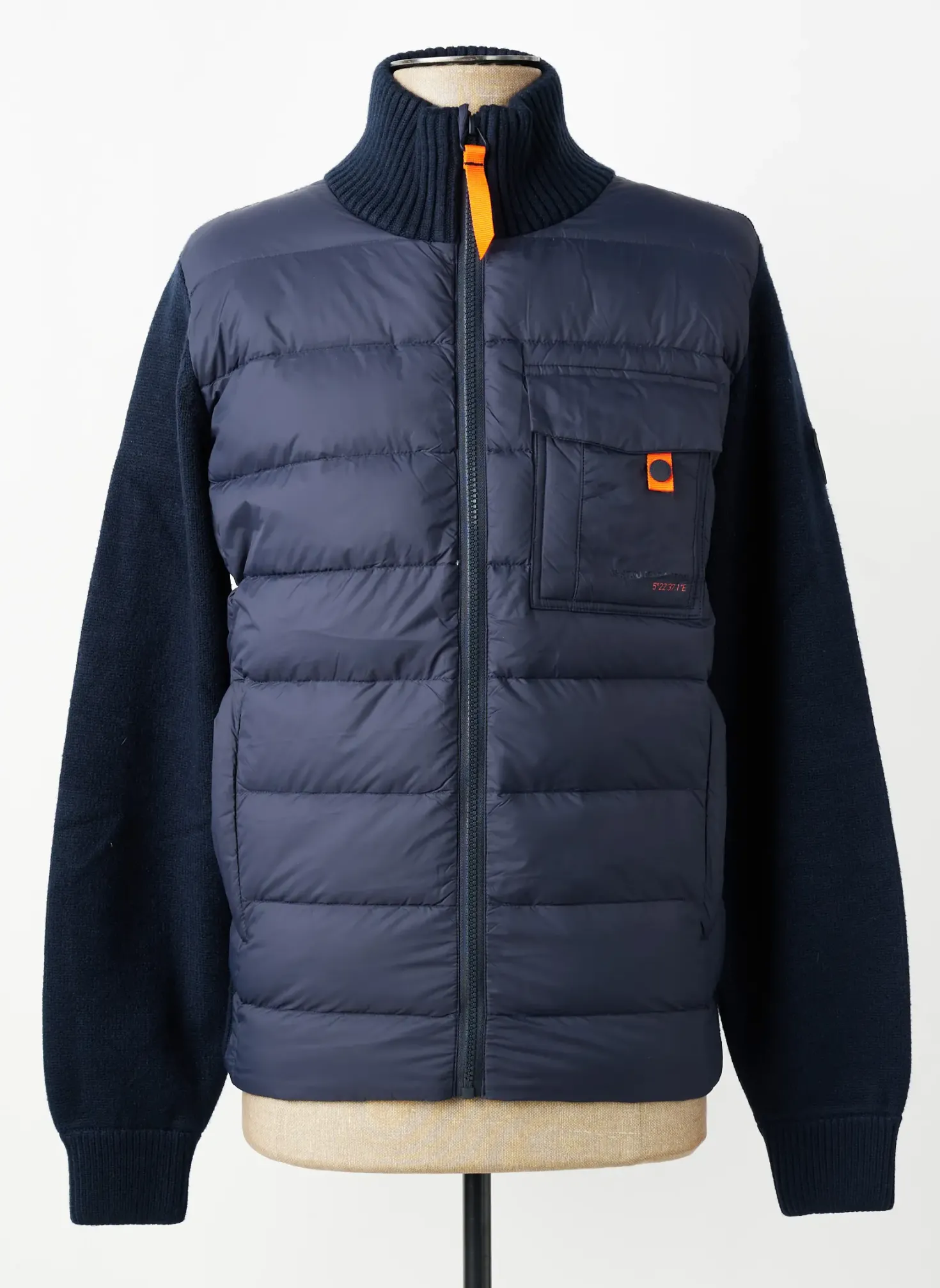 Doudoune Gertrude + Gaston Bleu Sans Capuche