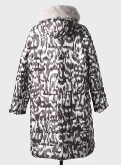Doudoune Green Goose Gris A Capuche