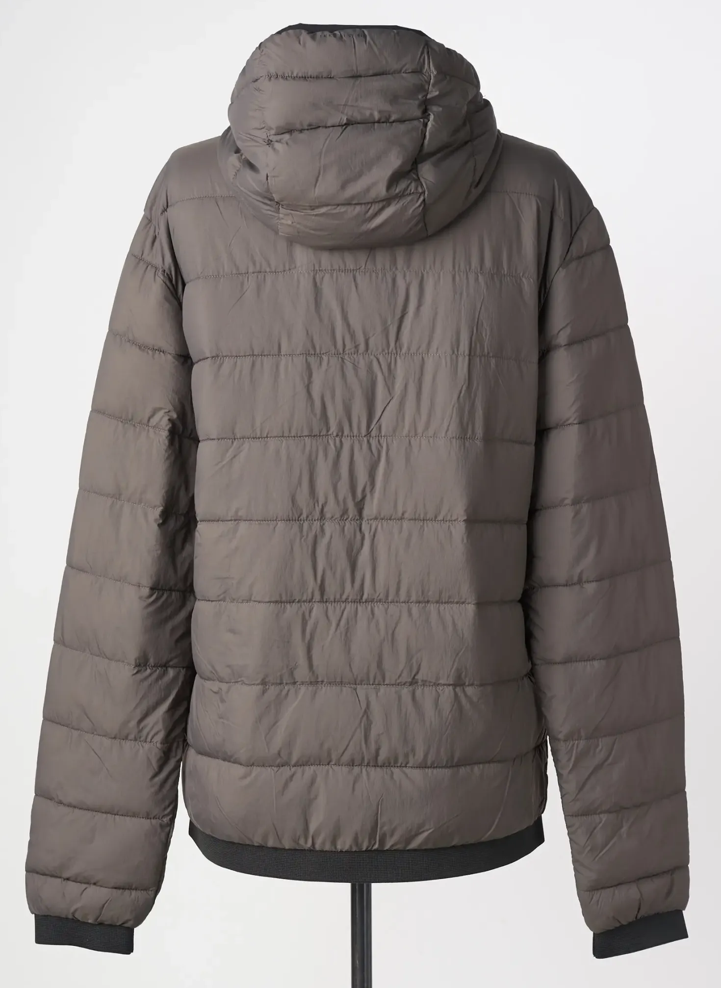Doudoune Ikks Gris A Capuche