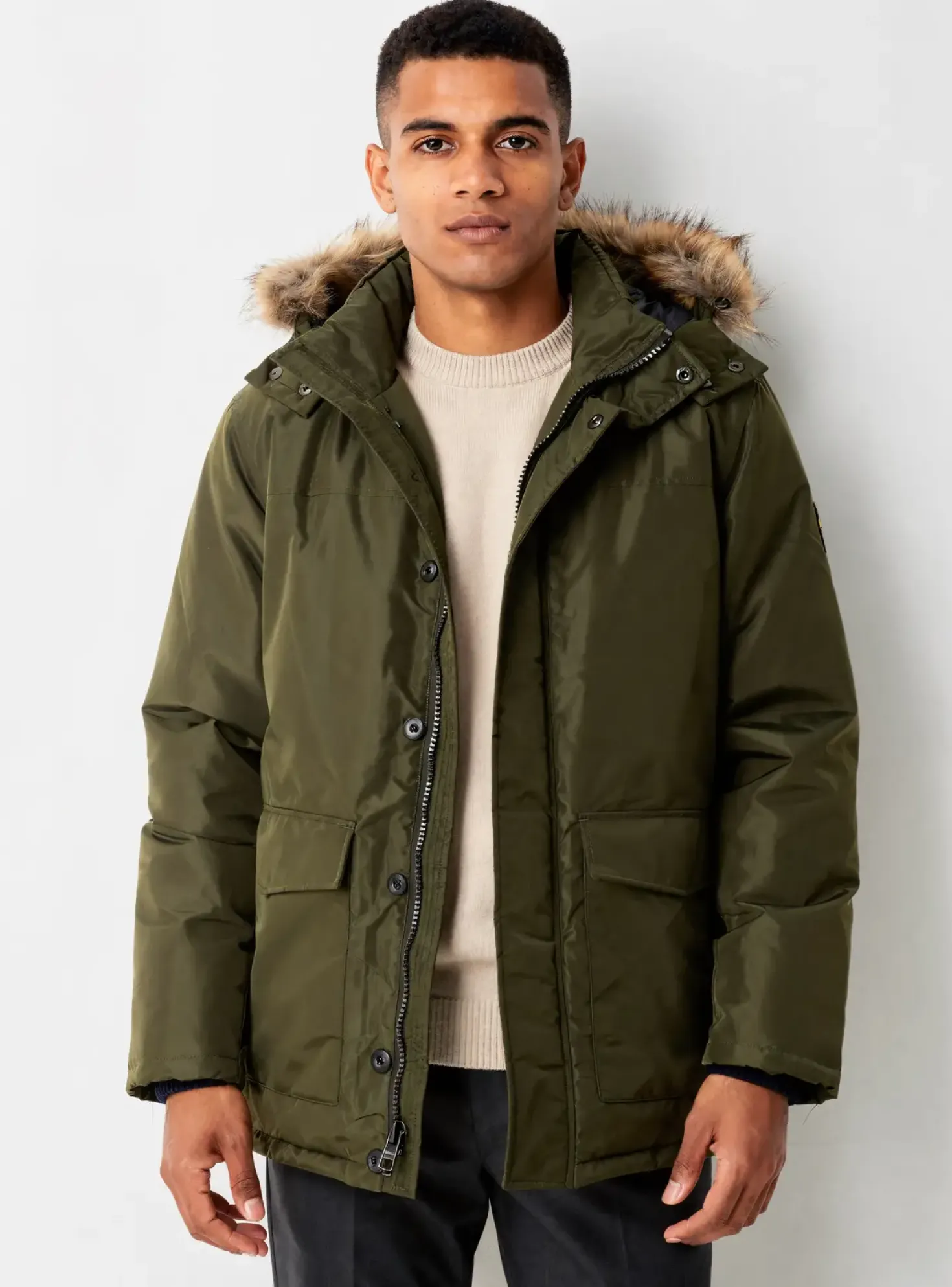 Doudoune Jack & Jones Vert A Capuche