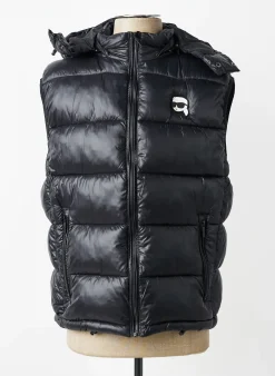 Doudoune Karl Lagerfeld Noir A Capuche