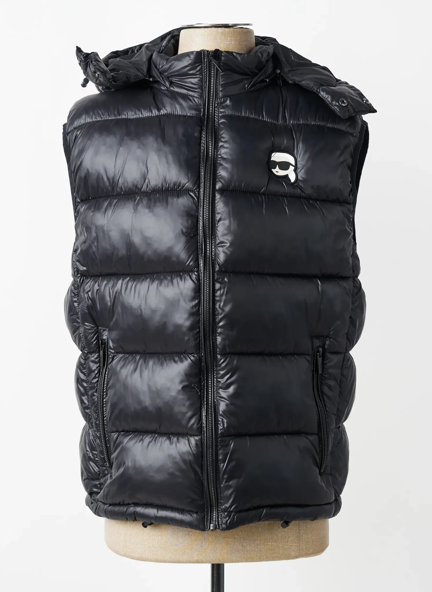 Doudoune Karl Lagerfeld Noir A Capuche