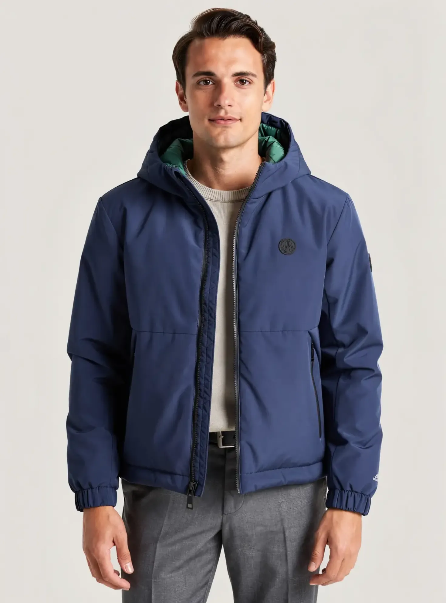 Doudoune Lee Cooper Bleu A Capuche