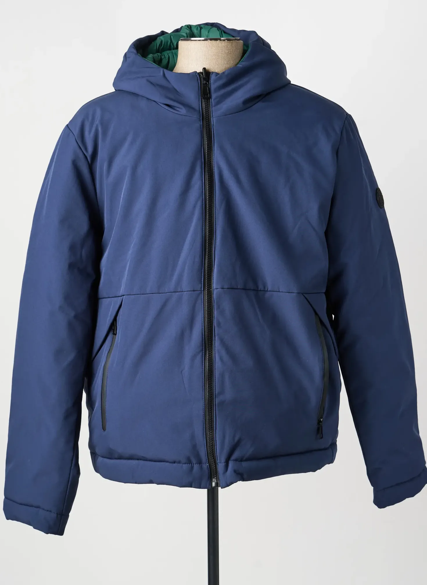 Doudoune Lee Cooper Bleu A Capuche