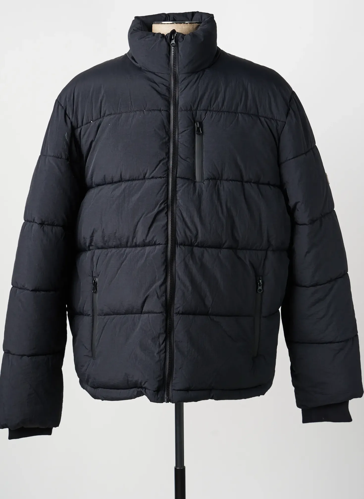 Doudoune Lee Cooper Noir Sans Capuche