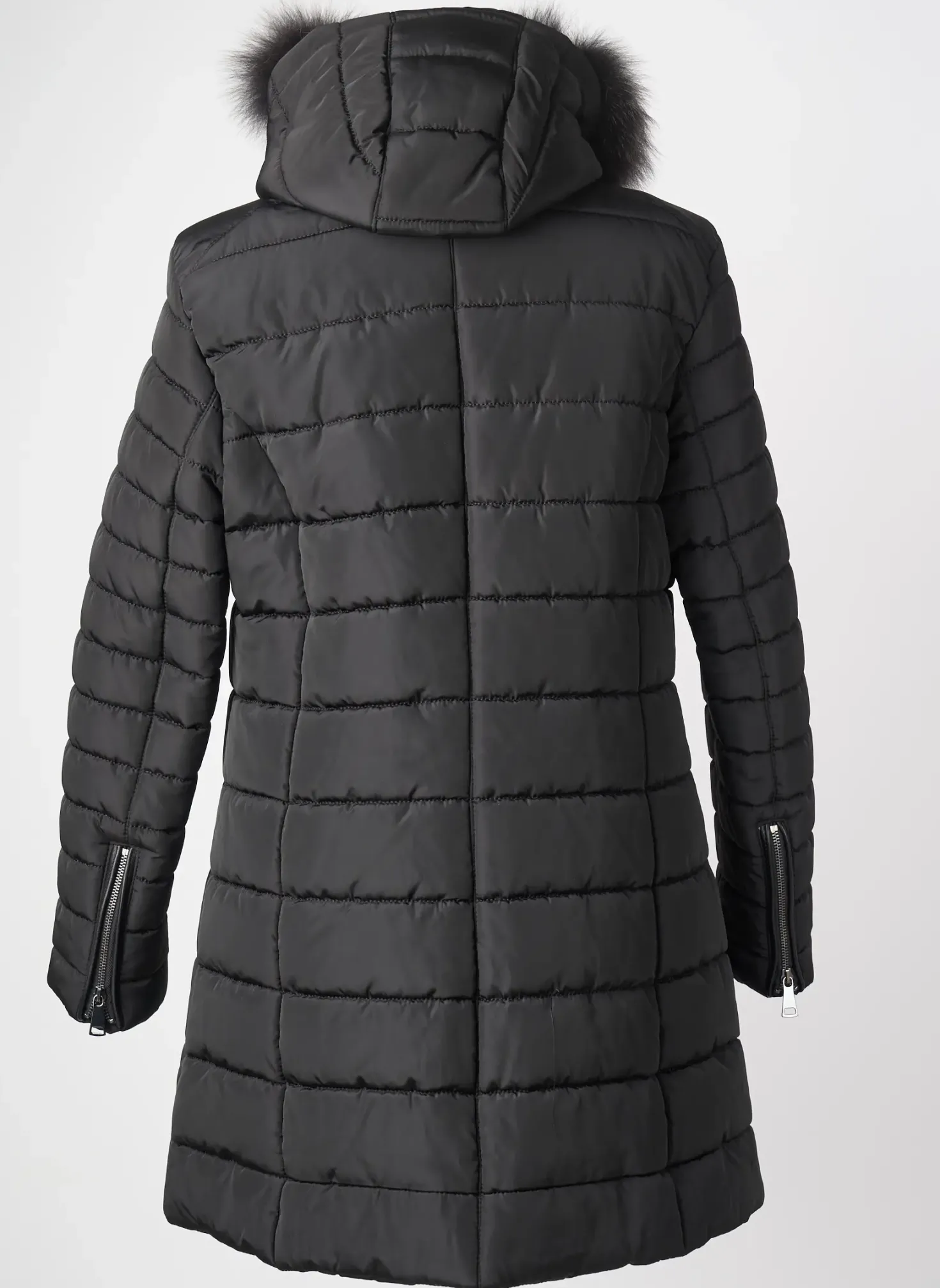 Doudoune L'univers Du Luxe Noir A Capuche
