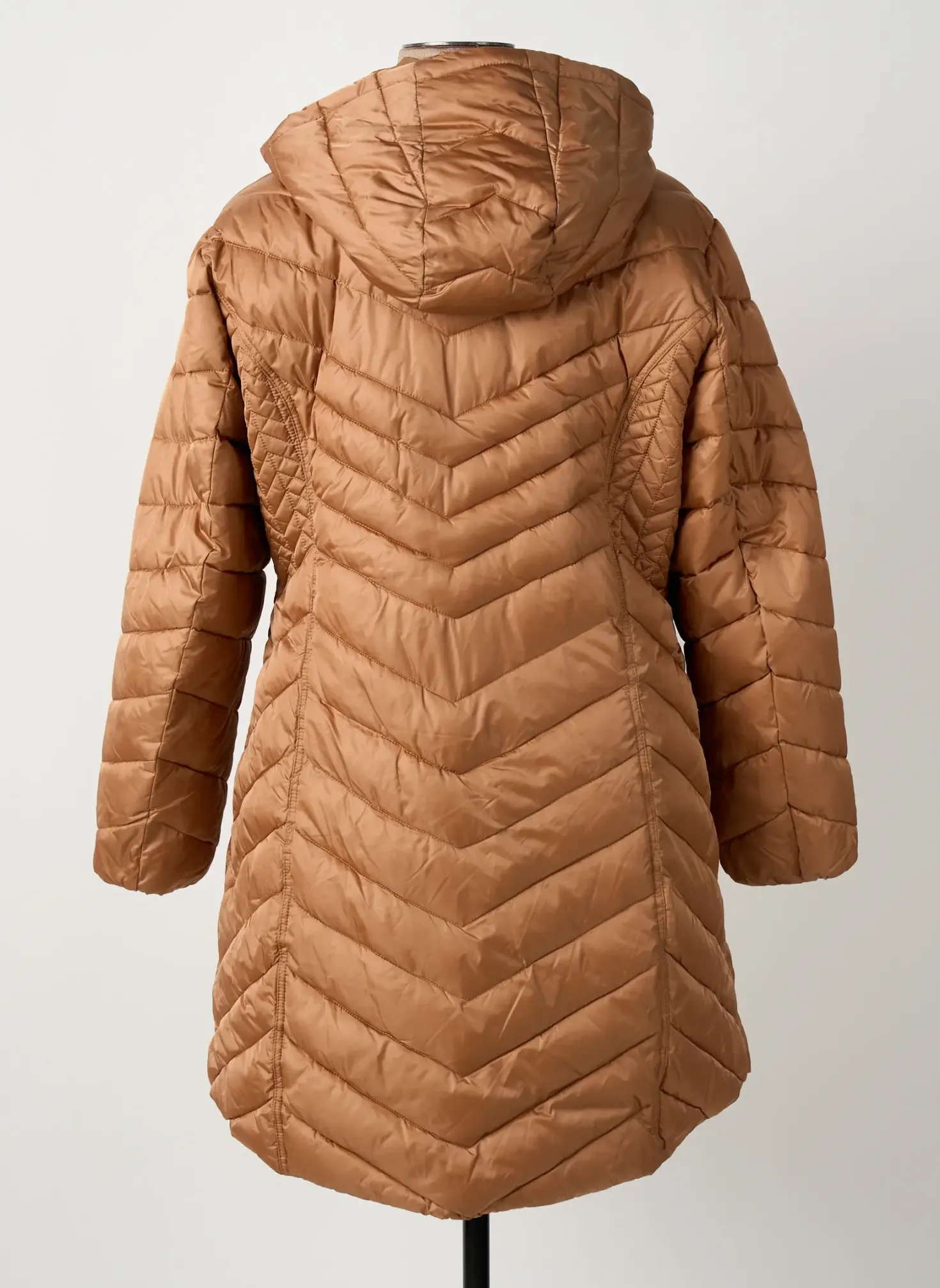 Doudoune Marble Marron A Capuche