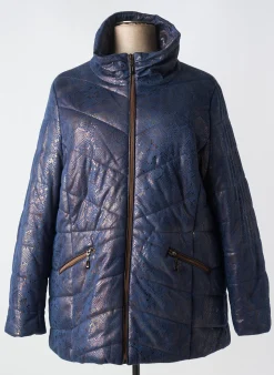 Doudoune Mcm Bleu Sans Capuche