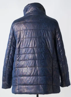 Doudoune Mcm Bleu Sans Capuche