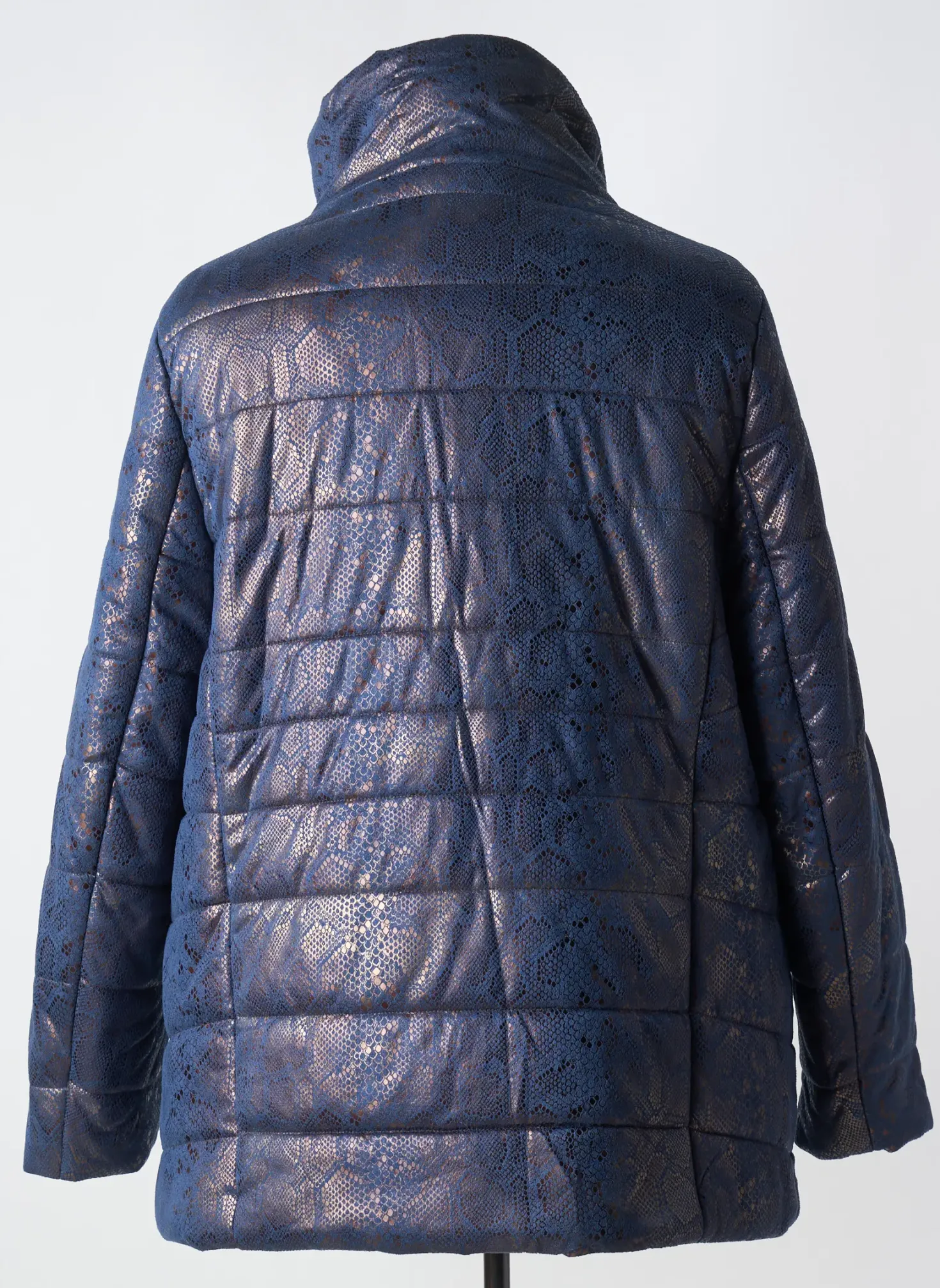 Doudoune Mcm Bleu Sans Capuche