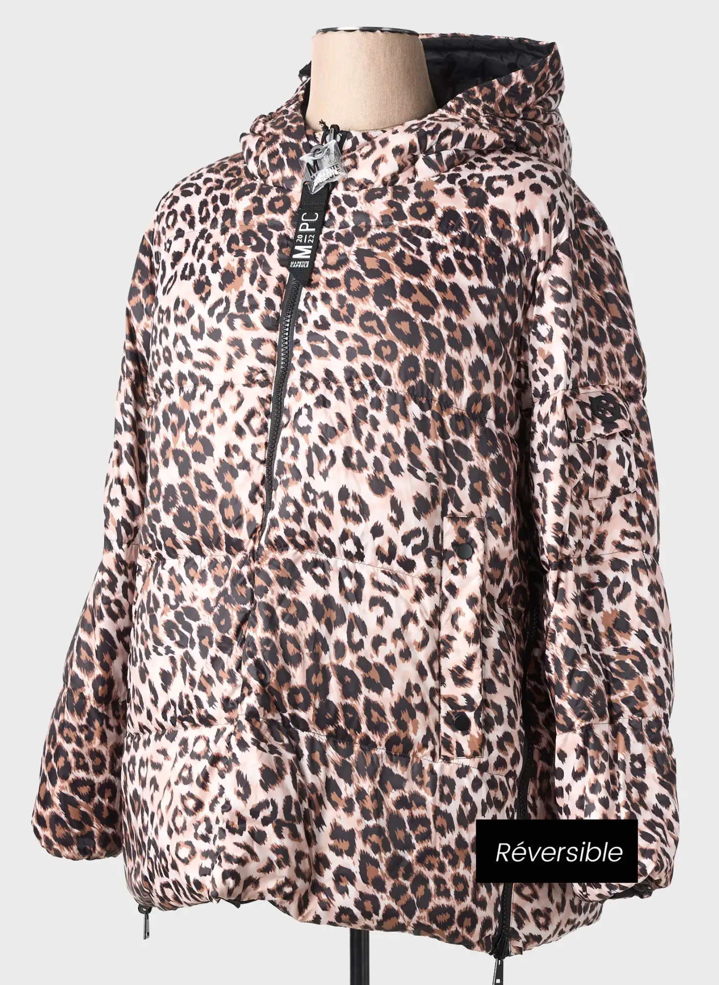 Doudoune Mpc (ma Petite Capsule) Noir A Capuche