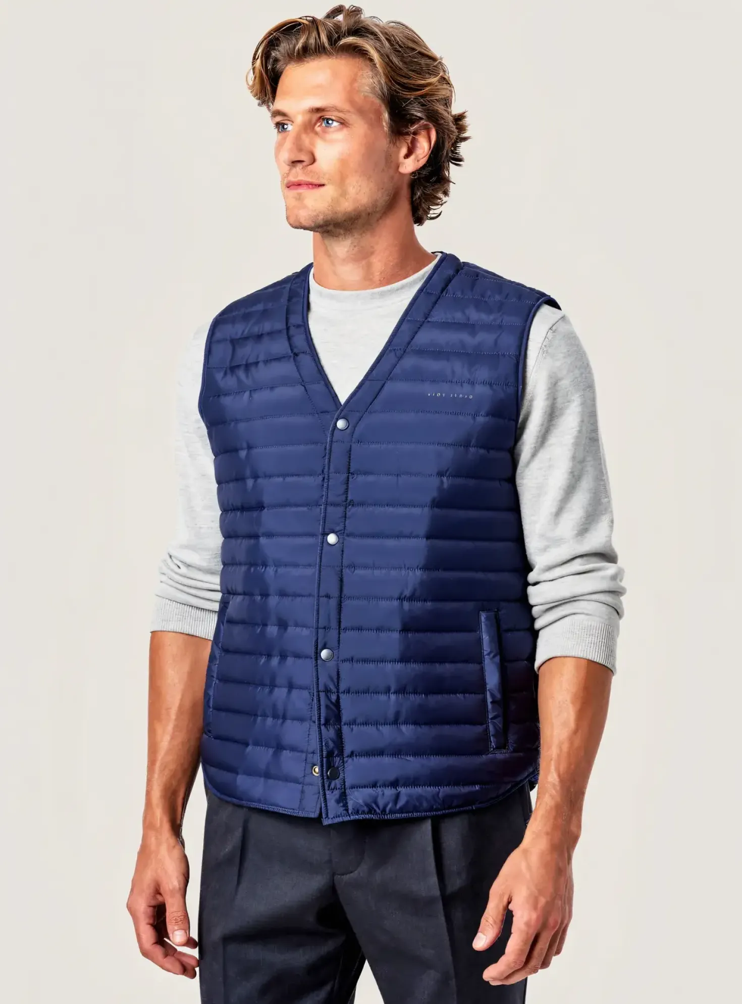 Doudoune Pepe Jeans Bleu Sans Capuche