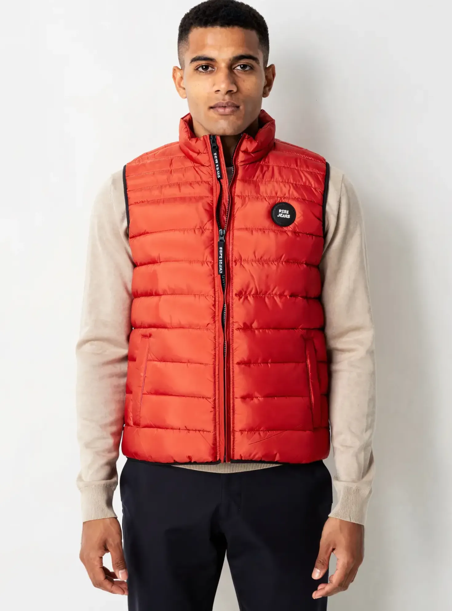 Doudoune Pepe Jeans Orange Sans Capuche
