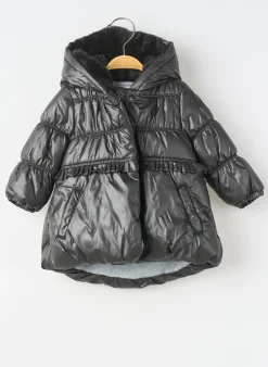 Doudoune 3 Pommes Noir A Capuche