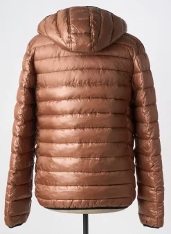 Doudoune Pull In Marron A Capuche