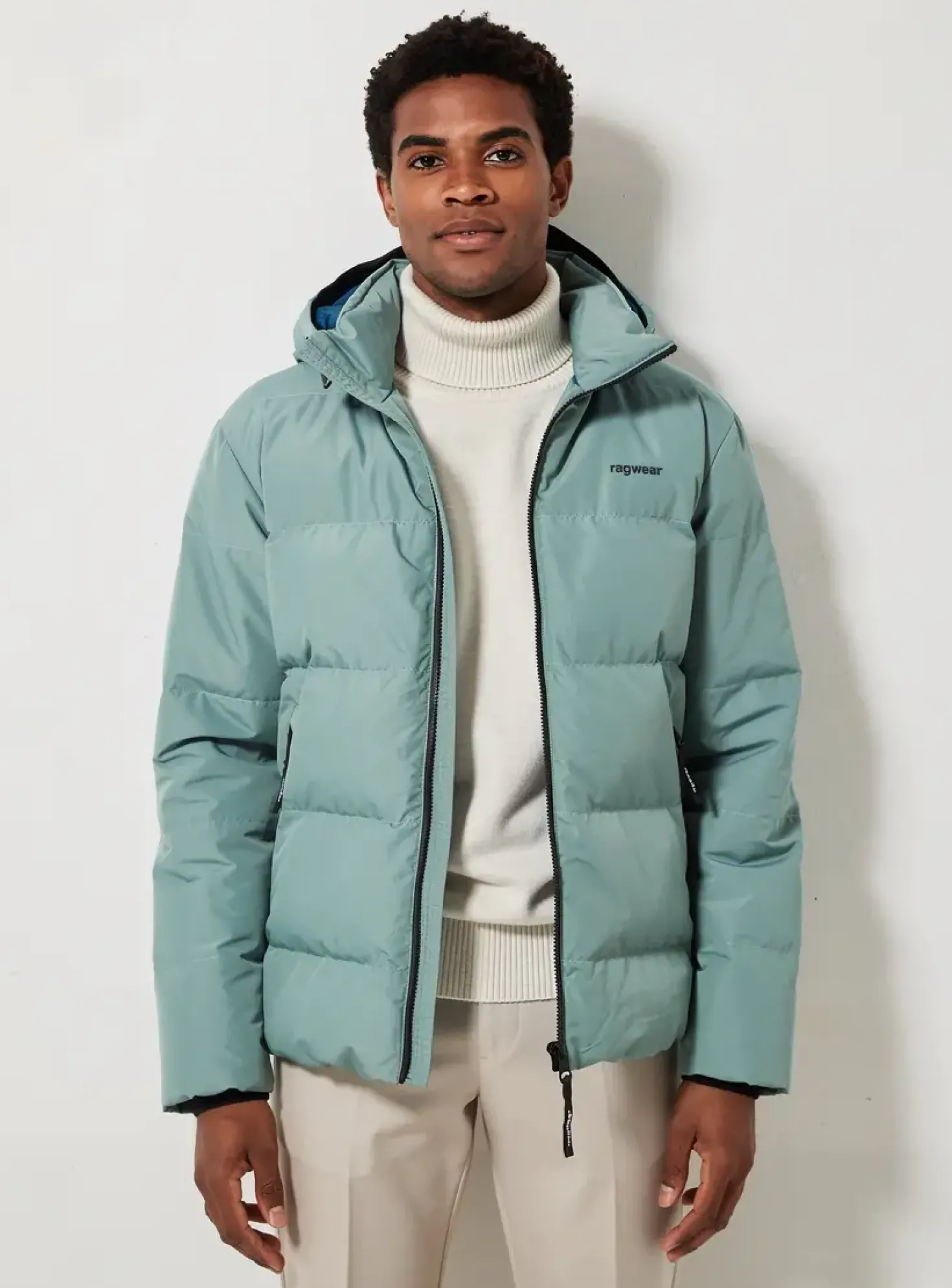 Doudoune Ragwear Bleu A Capuche