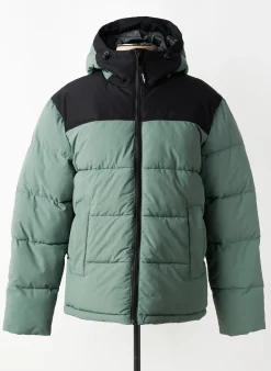 Doudoune Ragwear Vert A Capuche