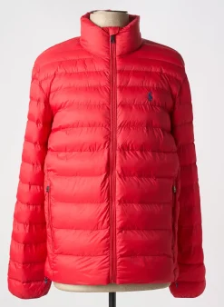 Doudoune Ralph Lauren Rouge Sans Capuche