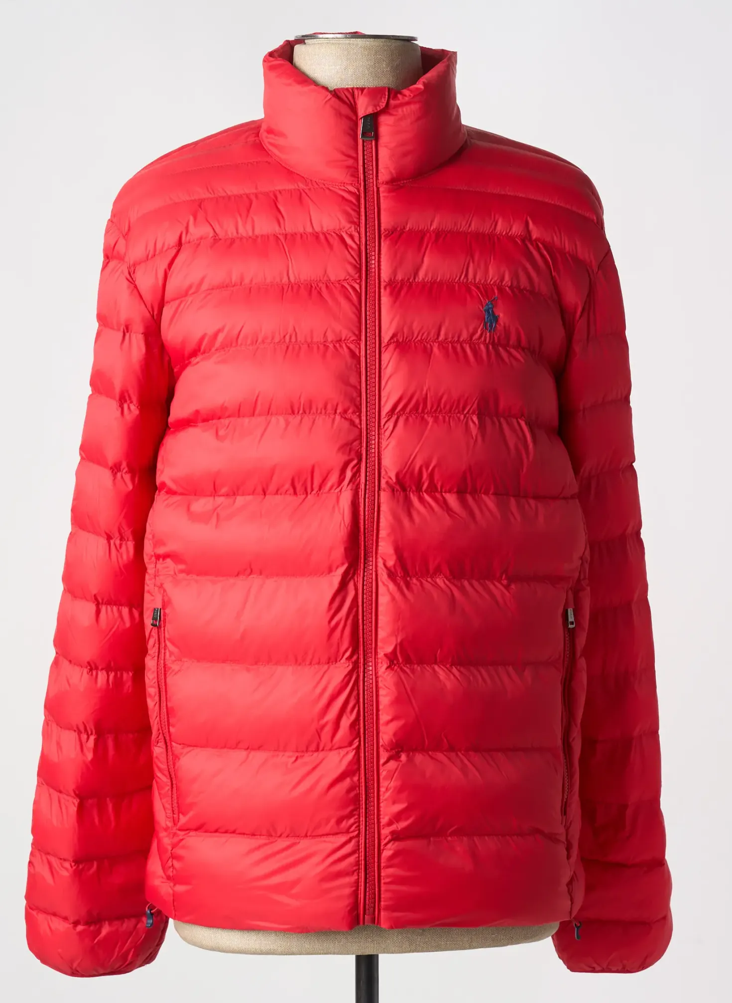 Doudoune Ralph Lauren Rouge Sans Capuche