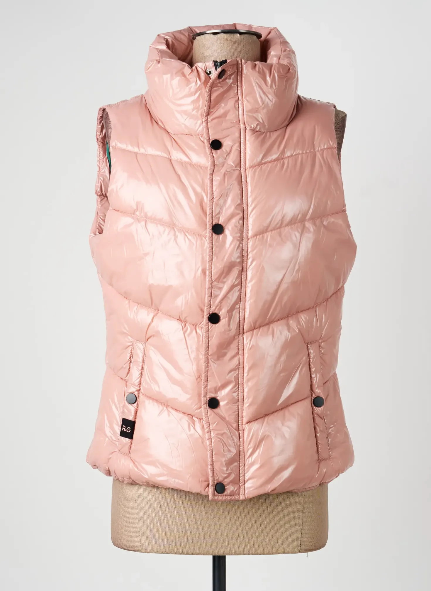 Doudoune Rose Garden Rose Sans Capuche