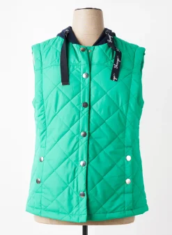 Doudoune Sheego Vert A Capuche