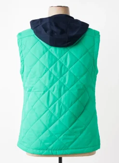 Doudoune Sheego Vert A Capuche
